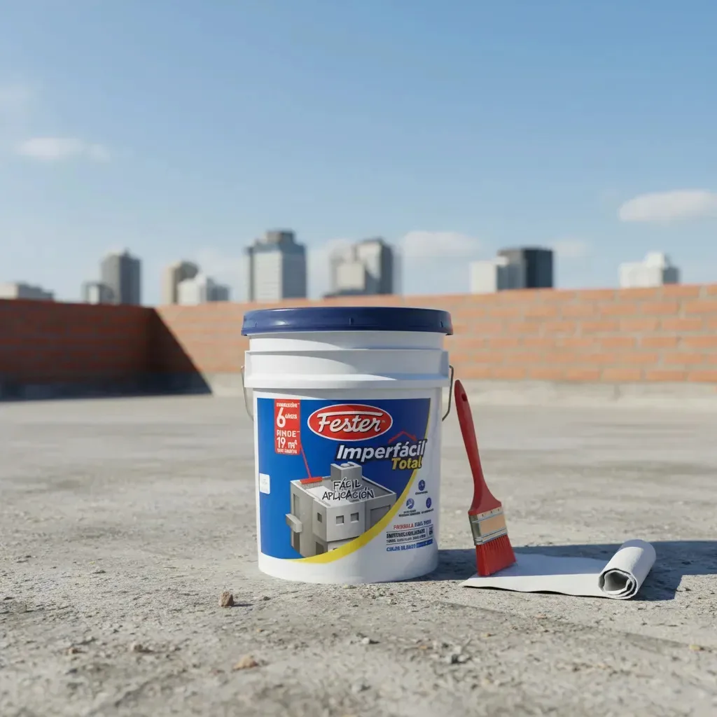 Impermeabilização aquosa Fester para coberturas externas 19 L, branca