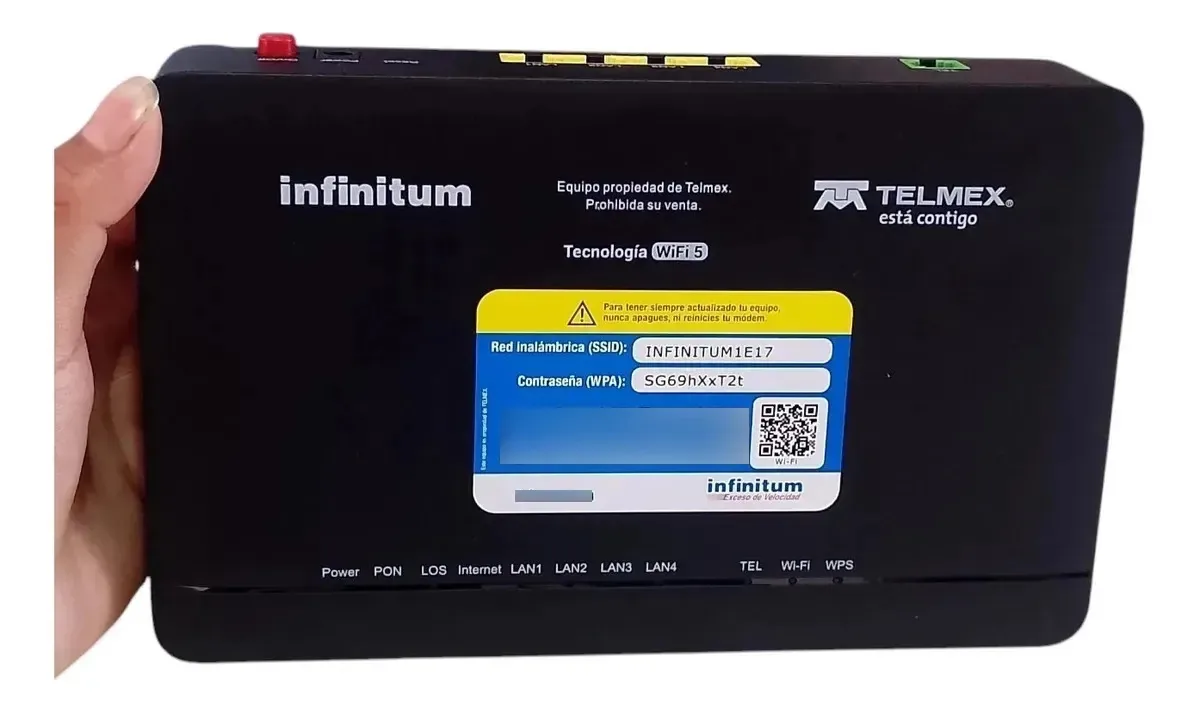 Modem de fibra óptica Ont Zte preto