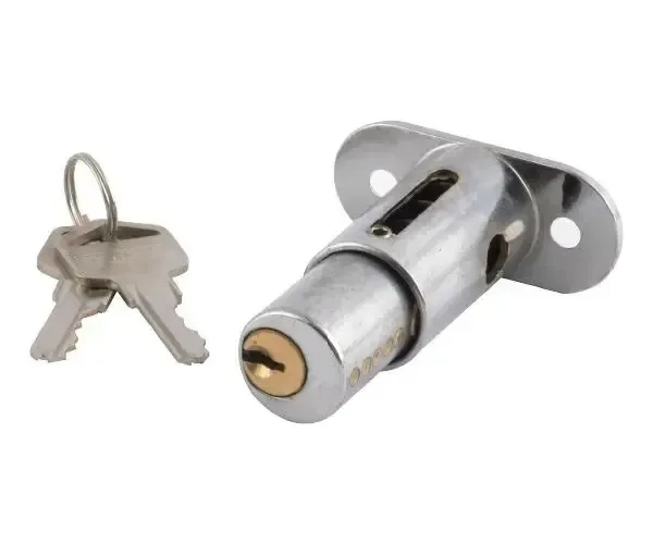 Fechadura de porta deslizante tipo 6 botões cromados