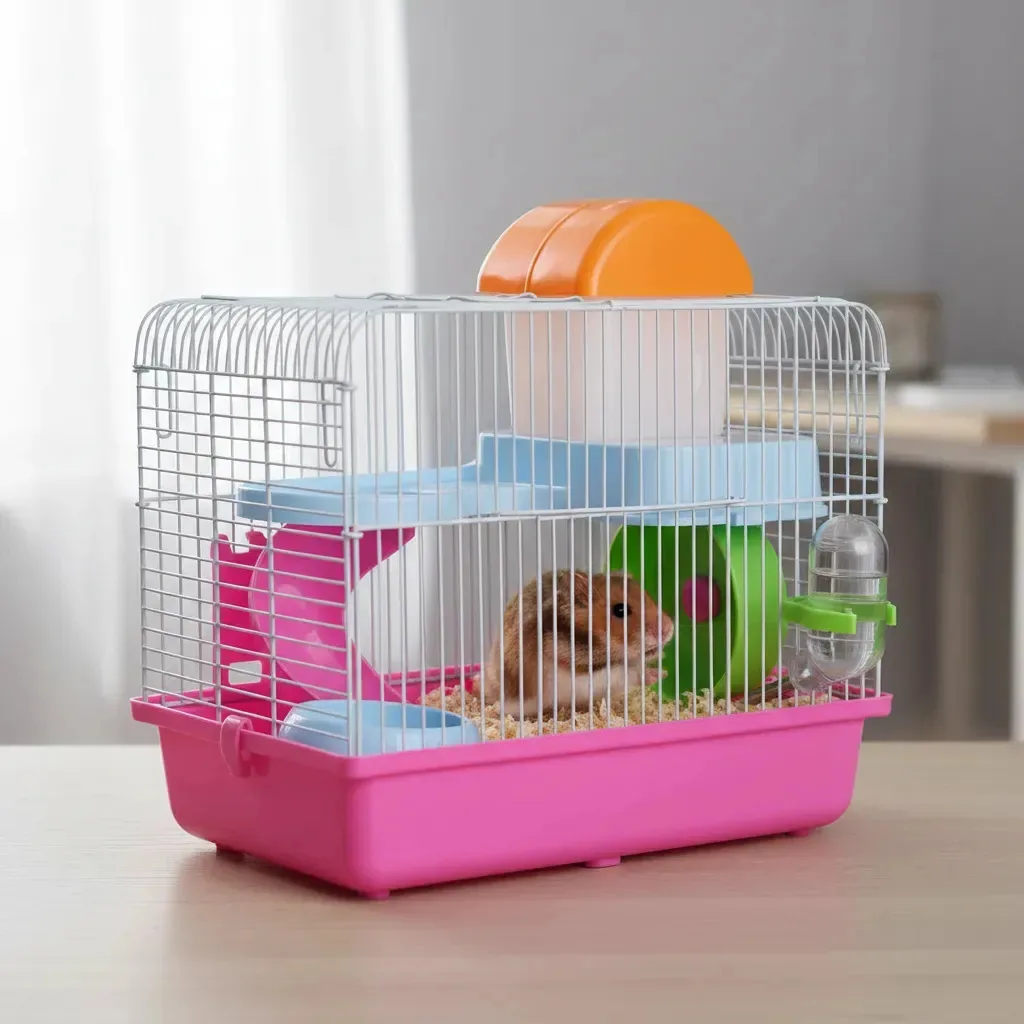 Cores: Hamster, gaiola para hamster, 27x21x33, multicolorida
