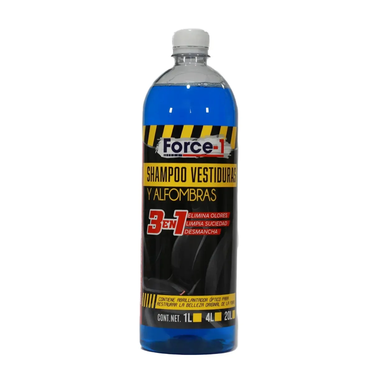 Shampoo Force 1 3 em 1 para roupas e carpetes