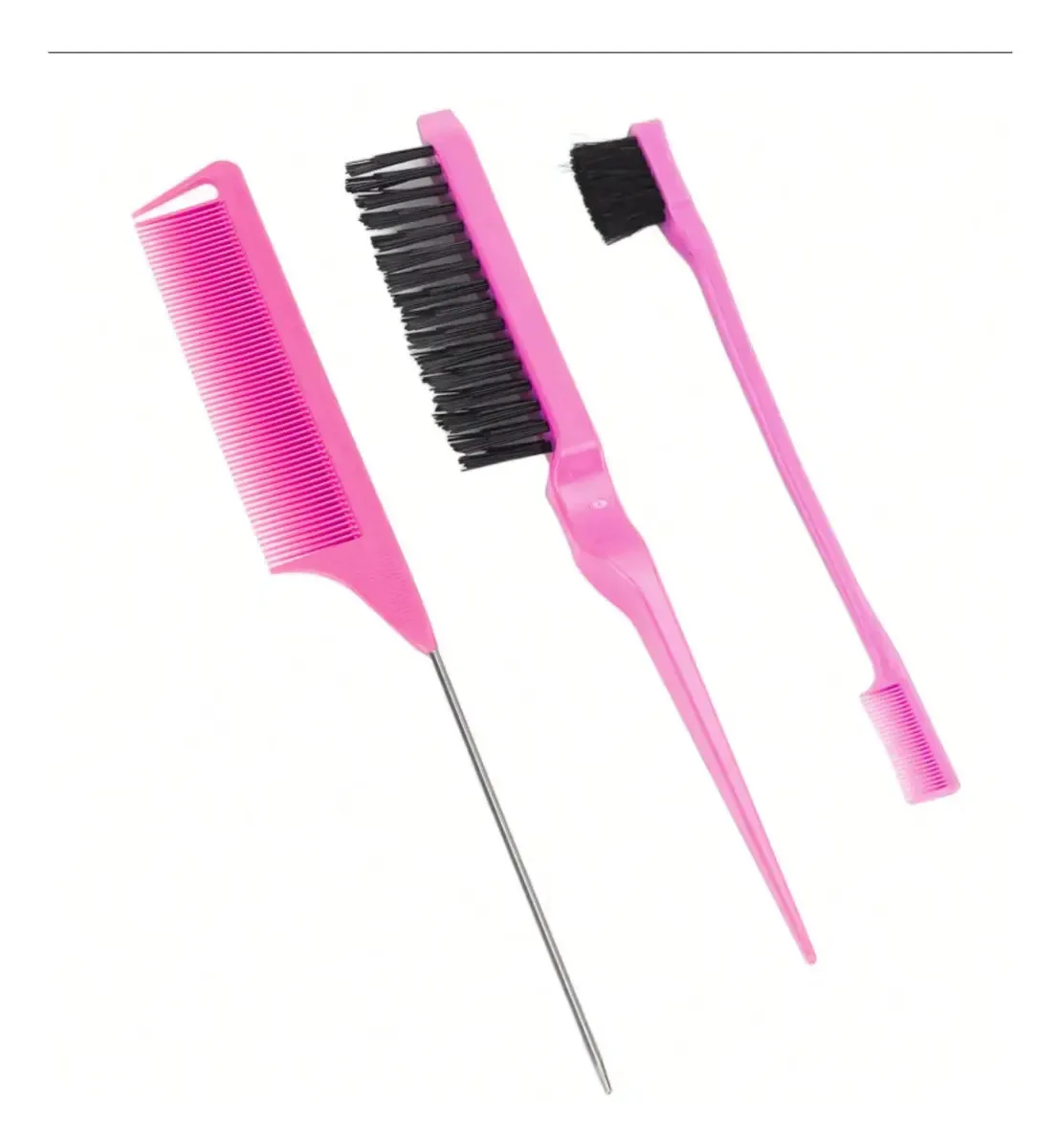 3 pentes Barber Stylist Dye Apply Pink Hair Treatment