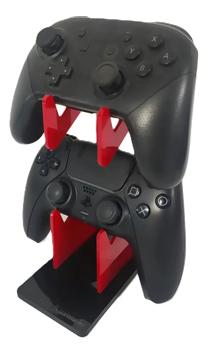 Suporte de móveis para Xbox Ps5 Ps4 Nintendo Pc Controladores de PC, cor vermelha