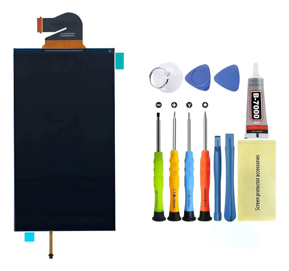 Tela LCD TFT para Nintendo Switch Lite compatível com console de 5,5 polegadas. A substituição inclui kit de ferramentas