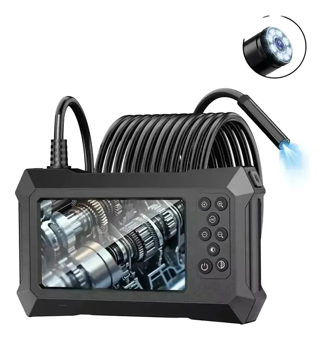 Caminhão de tela Ips Ip67 para endoscópio industrial 1080p 10m