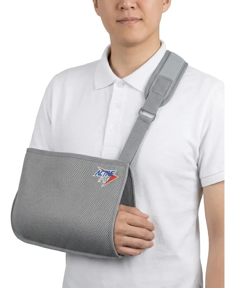 Eslinga tradicional premium grande, cinza, ambidestra, leve