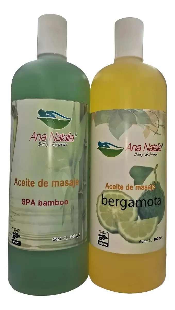 Óleos de Massagem em Kit de 2 Pçs de 1 Lt cada Ana Natalia Fragrância SPA care