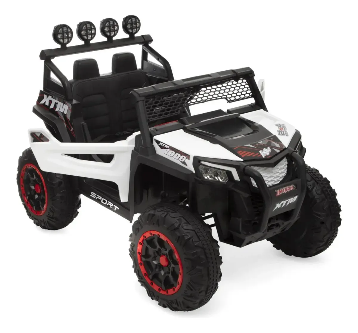 Buggy elétrico montável Funzone White