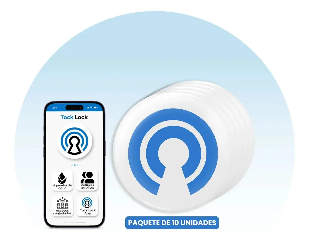 Adesivo Tock Tag RFID para controle de acesso (pacote com 10)