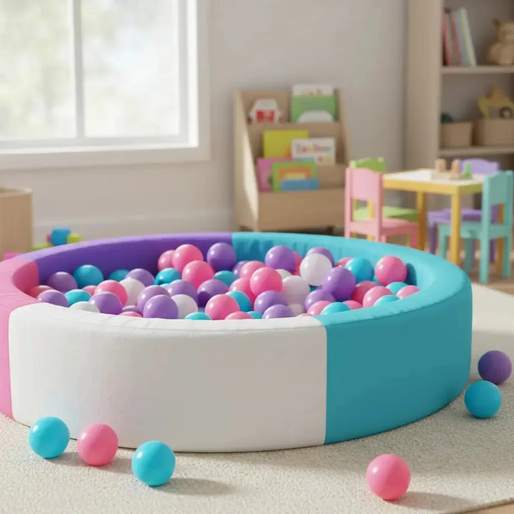 Bilhar de bolas coloridas para meninas