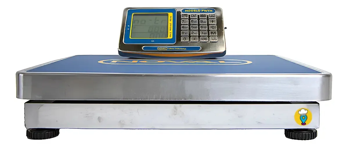 Balanças industriais Noval PW-300 300 kg - Azul - 42 cm - 52 cm - 52 cm - 100 g
