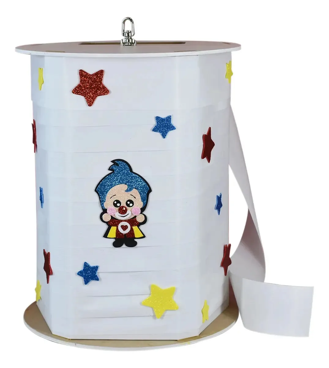 Piñata giratória reutilizável pronta para usar Decorsan 360 White Plim Plim Swivel 360 Large