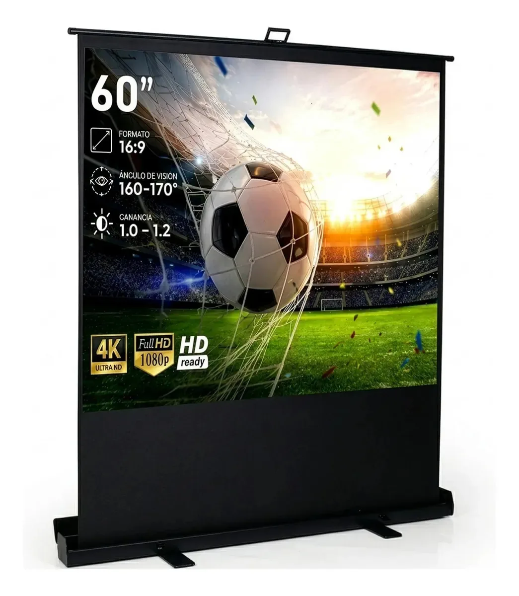 Tela de projetor dobrável manual Full Hd Ultracontraste 60'
