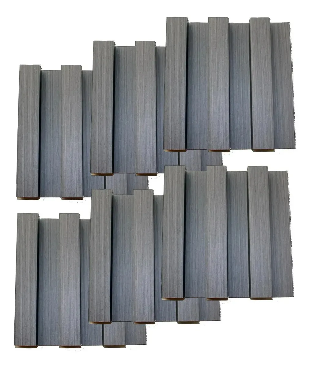 Painel decorativo ÜKASITA Lambrin WPC Interior Kit de 12