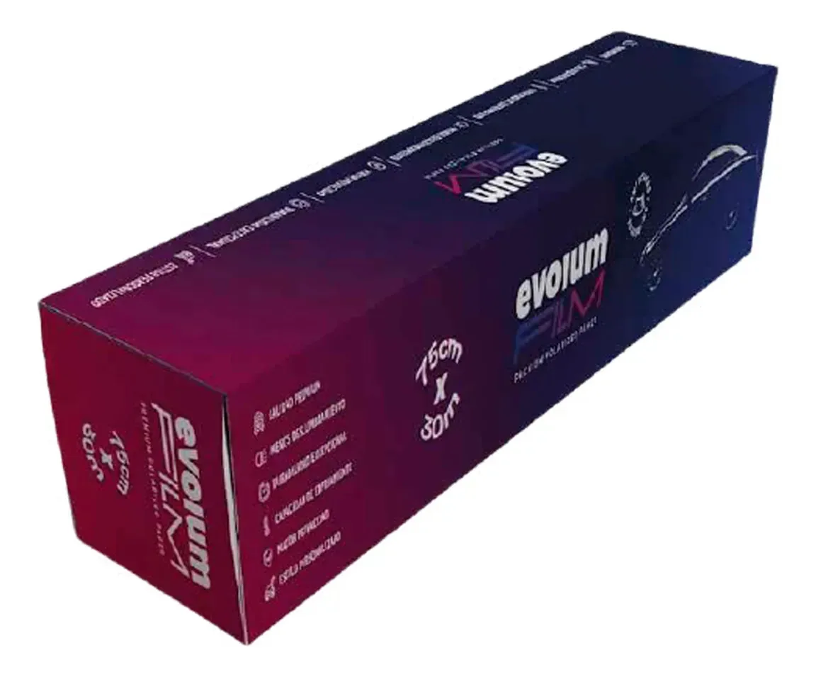 Rolo de filme polarizado anti-arranhões preto 50 cm 35% 20% 5%