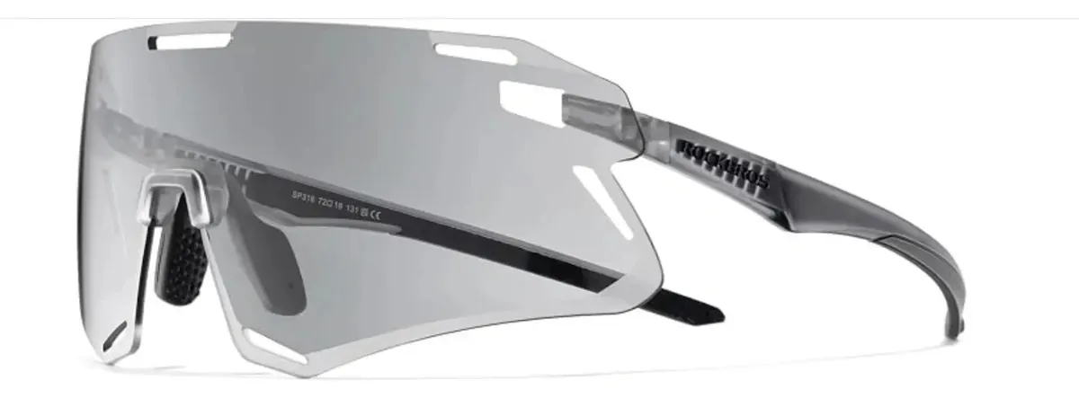 Outras lentes fotocrômicas esportivas Rockbros Transparent Smoked Uv400