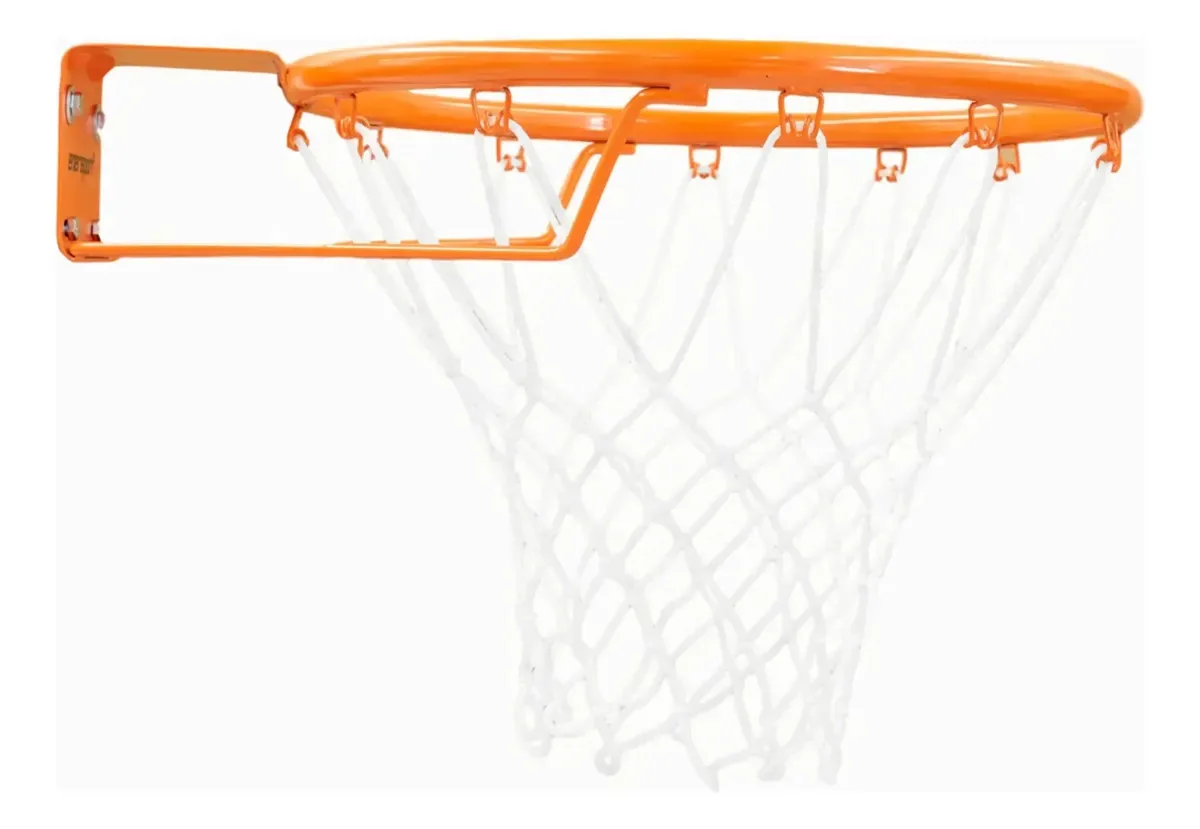 Cesta de basquete de tamanho profissional Enersport 18, cor laranja, cesta de basquete, cesta de basquete