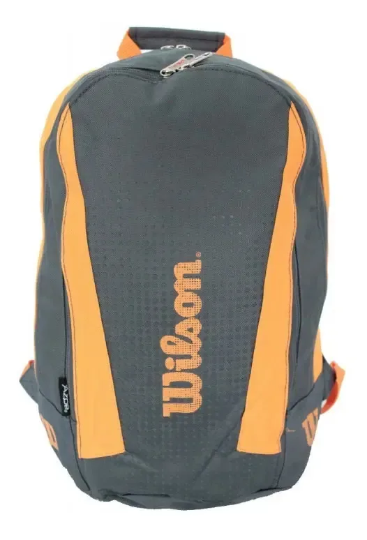 Mochila Wilson Cinza E Laranja Escola/trabalho Notebook