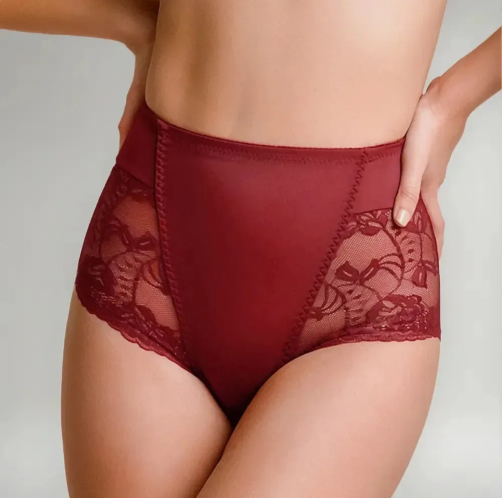 Fajã modelador, redutora Berlei 7681 talla M vinho