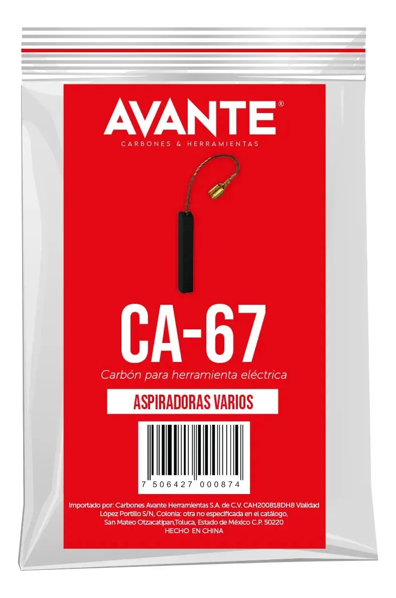 Carbono para aspiradores de ferramentas elétricas