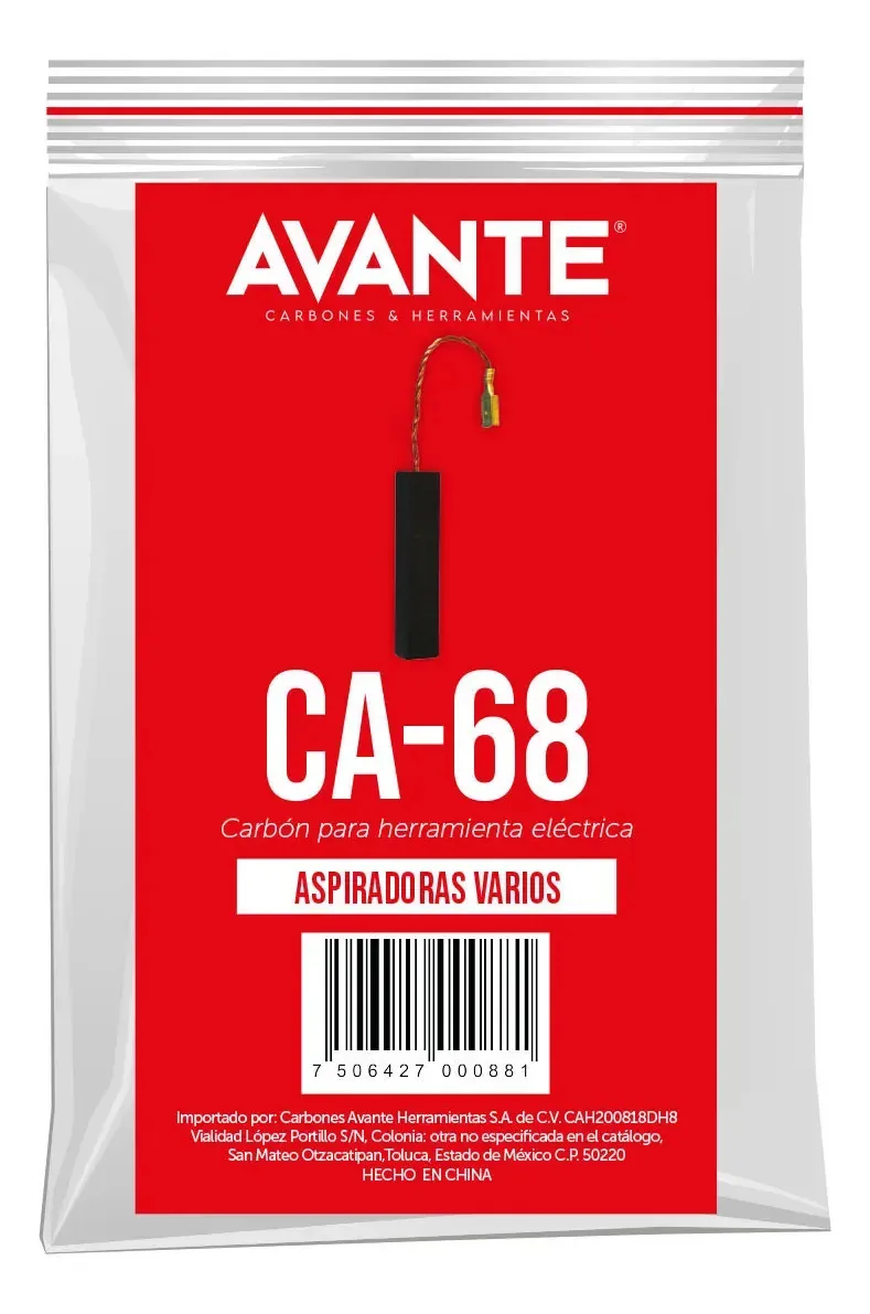 Carbono para aspiradores de ferramentas elétricas
