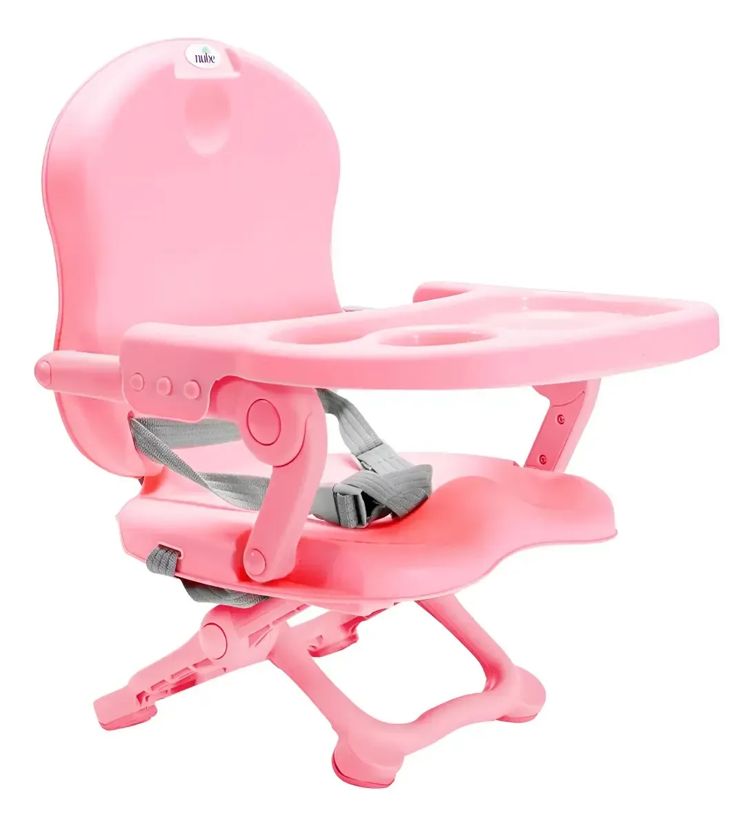 Assento de bebê dobrável portátil ajustável rosa