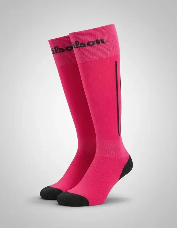 Meias de futebol para adultos Wilson K5267 Fuchsia Fuchsia 25-29