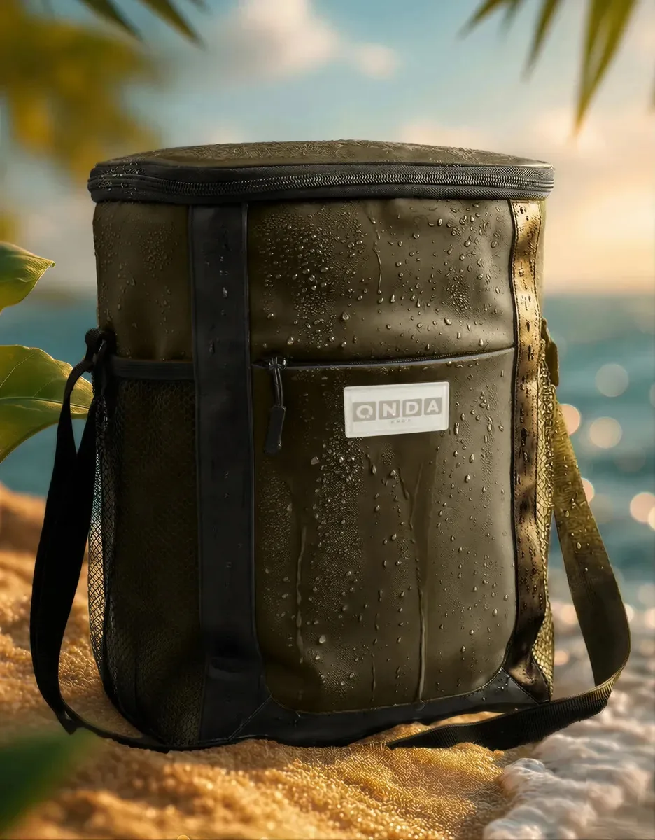 Lancheiras Onda Shop OSH-054 cor verde militar - 15cm x 22cm