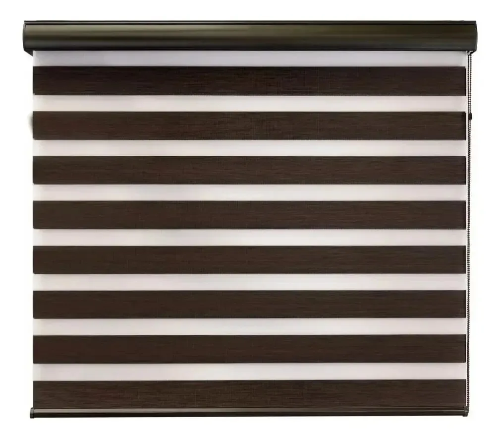 Cortina de enrolar Marais Dense Woodlook 150x200 Chocolate