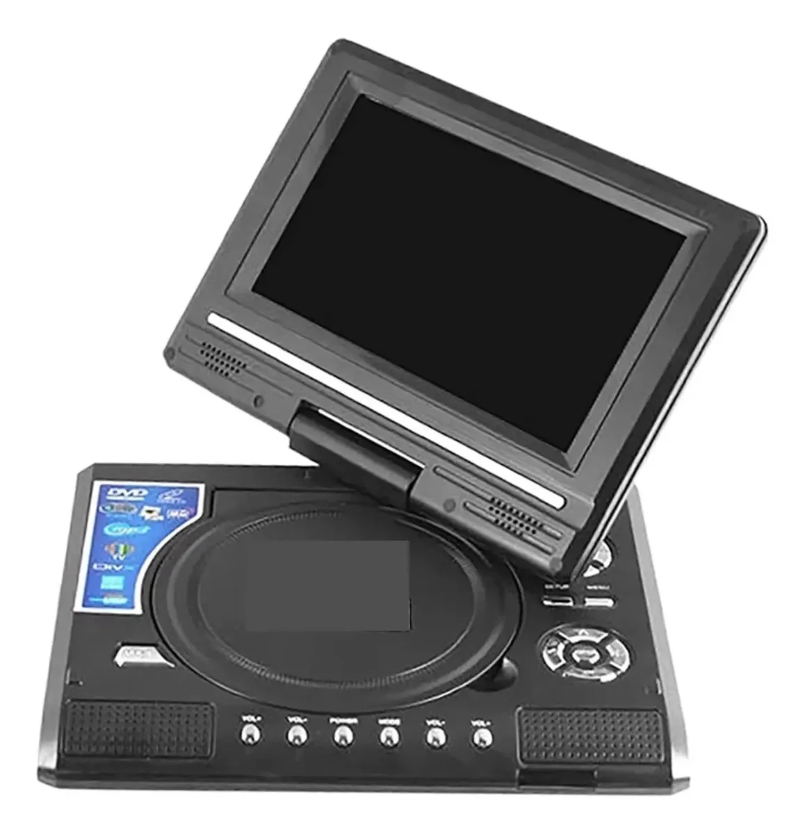 Mini leitor de DVD Sweper de 7,8 polegadas, leitor de CD com Smart TV digital de mesa com controle remoto, cinema de viagem portátil