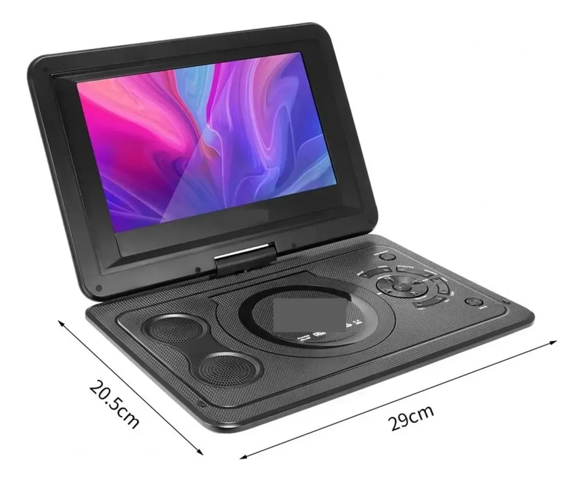 Leitor de DVD portátil para carro de 13,9 polegadas, reprodutor de VCD, reprodutor de TV, adaptador de rádio USB, compatível com jogos de TV/FM/USB (cor: 1, tamanho: plugue britânico)