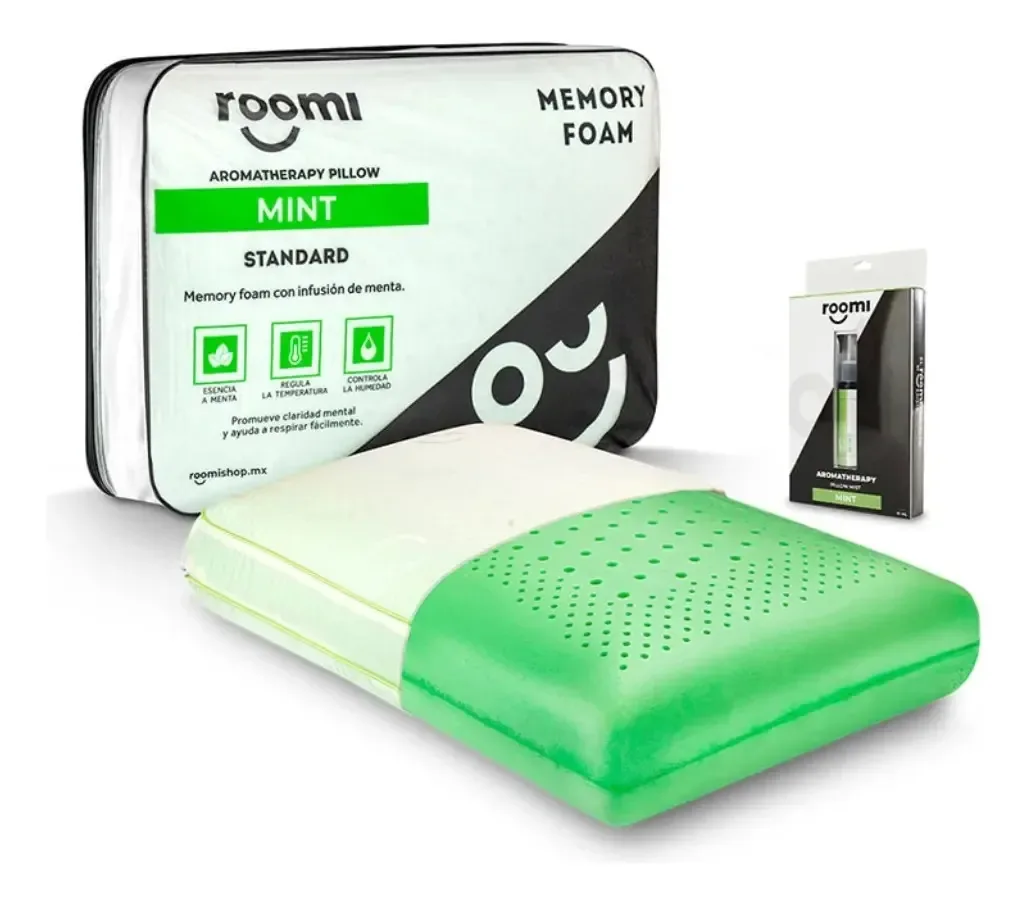Almofada Roomi Mint + Almofada de aromaterapia Mist Mint
