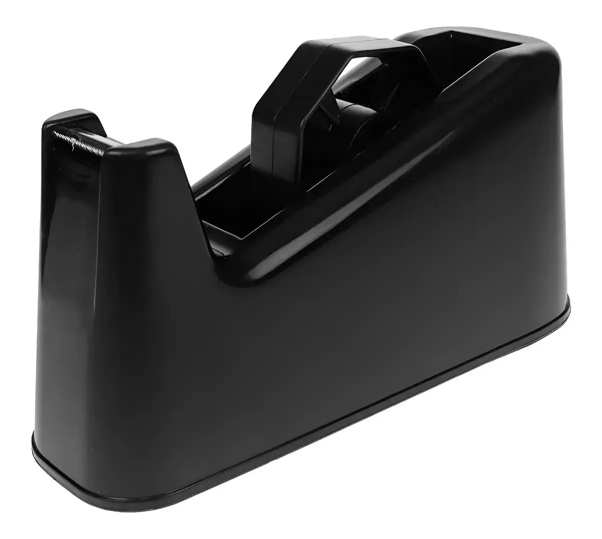 Dispensador preto para fita adesiva pequena e grande