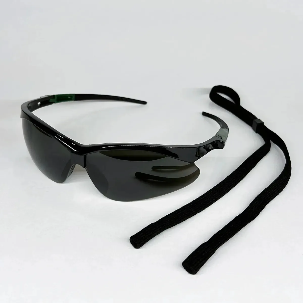 Óculos de segurança anti-impacto Anti Scratch Anti Fog Mica Grey Frame Black