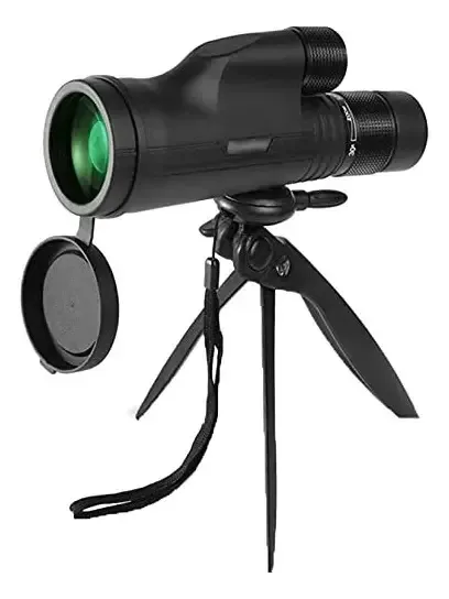 Telescópio Qhytl, telescópios monoculares HD, com telescópio de viagem portátil com revestimento de tripé pequeno