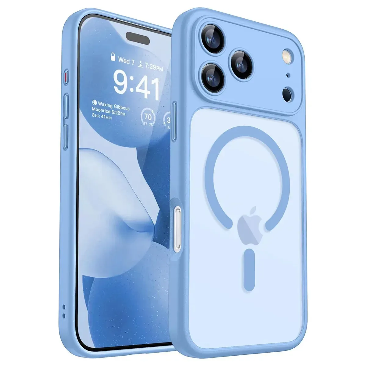 Capa azul para iPhone 17 Pro