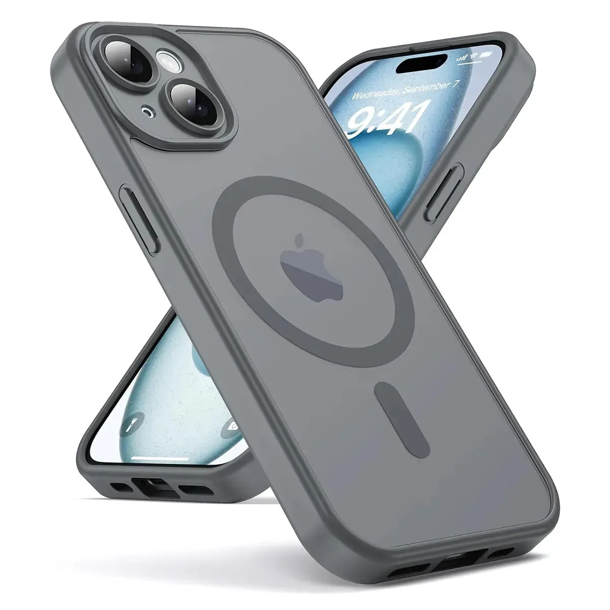 Capa para iPhone 15 cinza