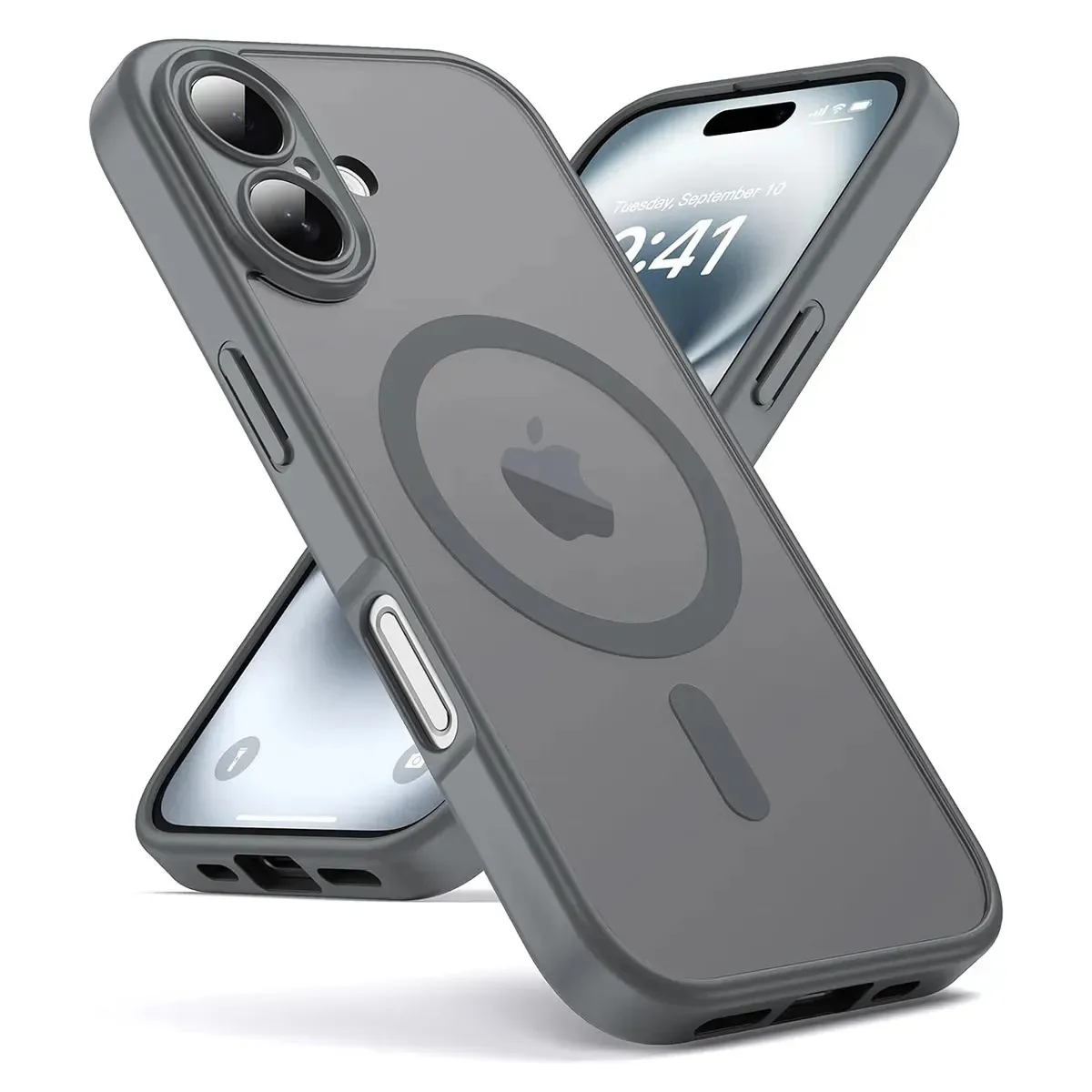Capa para iPhone 16 cinza
