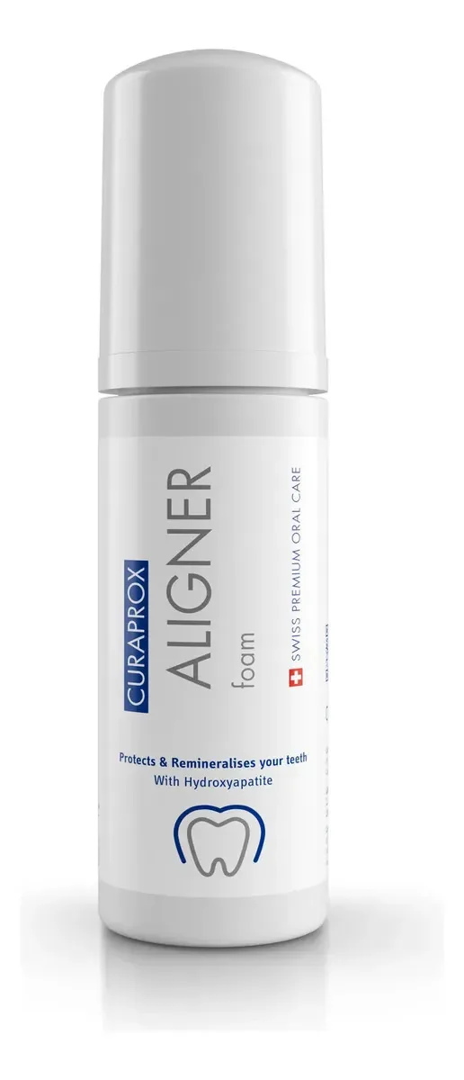 Espuma Bucal Antisséptica Alinhadores Aligner Foam Curaprox