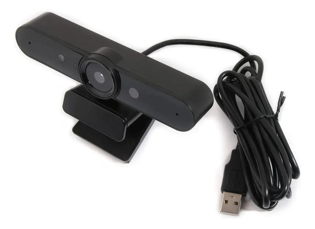 Webcam USB avançada Kahdgss com reconhecimento facial para chamadas/conferências, login com PIN, webcam USB