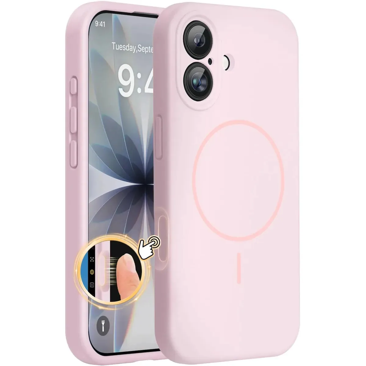 Capa Magesafe para iPhone 17 rosa