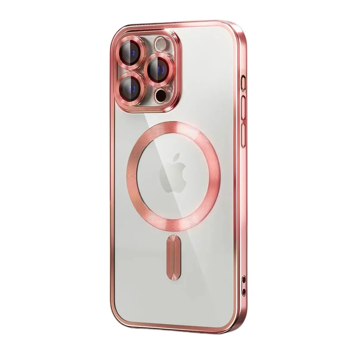 Capa galvanizada para iPhone 15 Pro - rosa