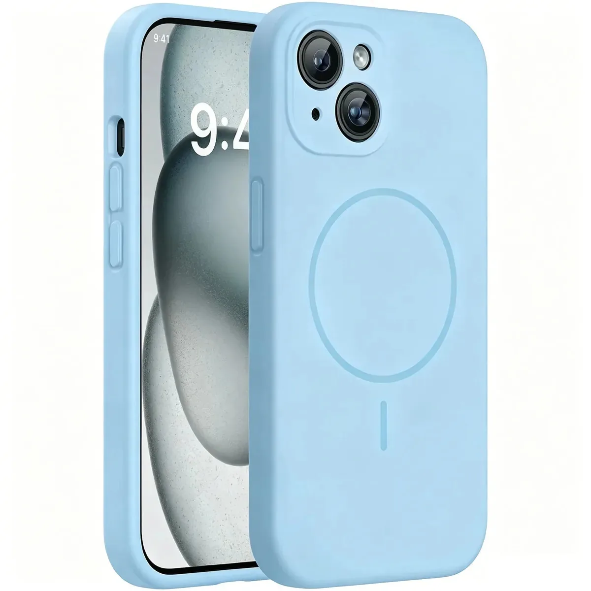 Capa azul com Magesafe para iPhone 15