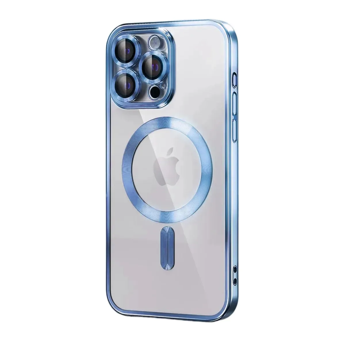 Capa galvanizada para iPhone 13 Pro azul