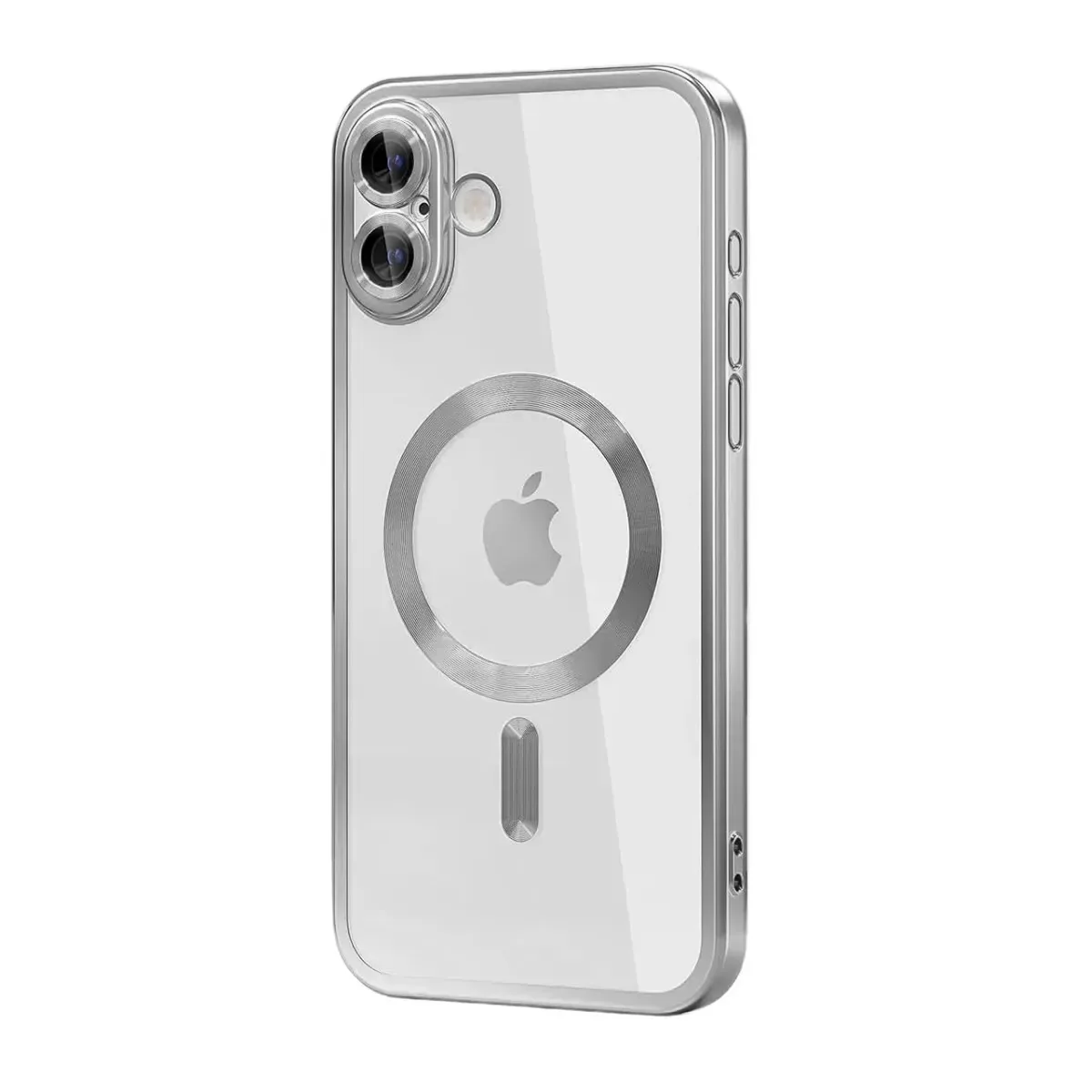 Capa prateada galvanizada para iPhone 16