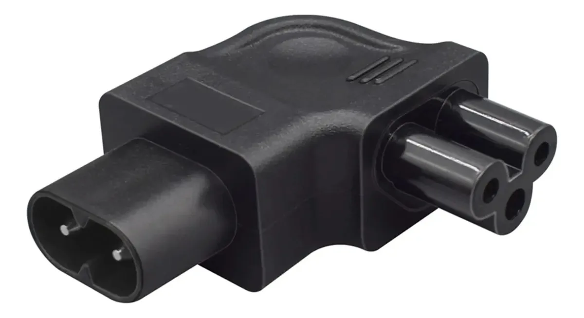 Conector Baimoqi Iec320 C8 macho para fêmea C5 em forma de adaptador de flor de ameixa de 8 A para eletrônicos