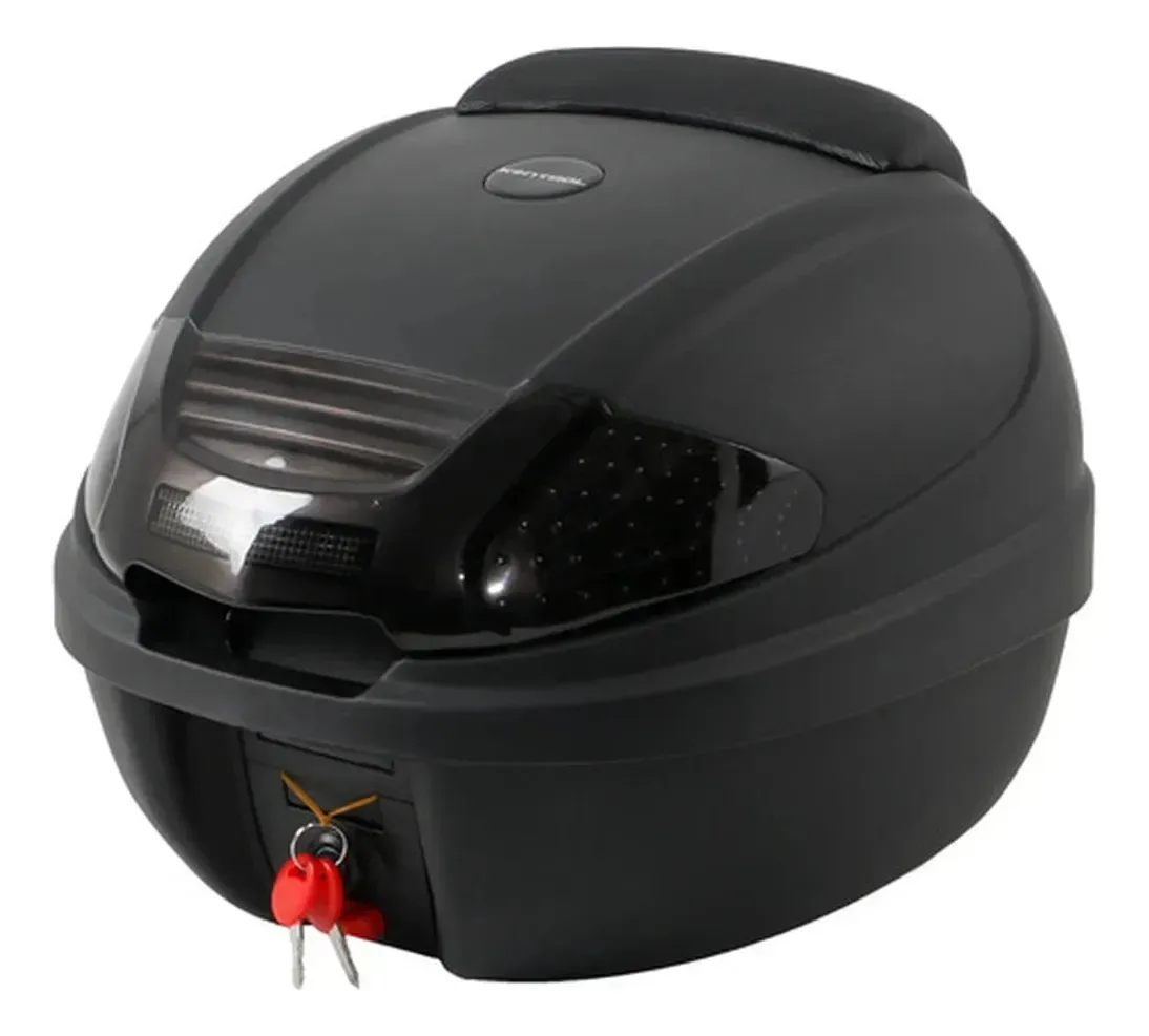 Bagageiro preto para motocicleta Kontrol de 30 litros