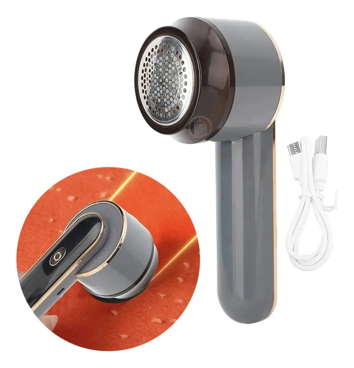 Removedor de fiapos elétrico recarregável Dark Hair Ball