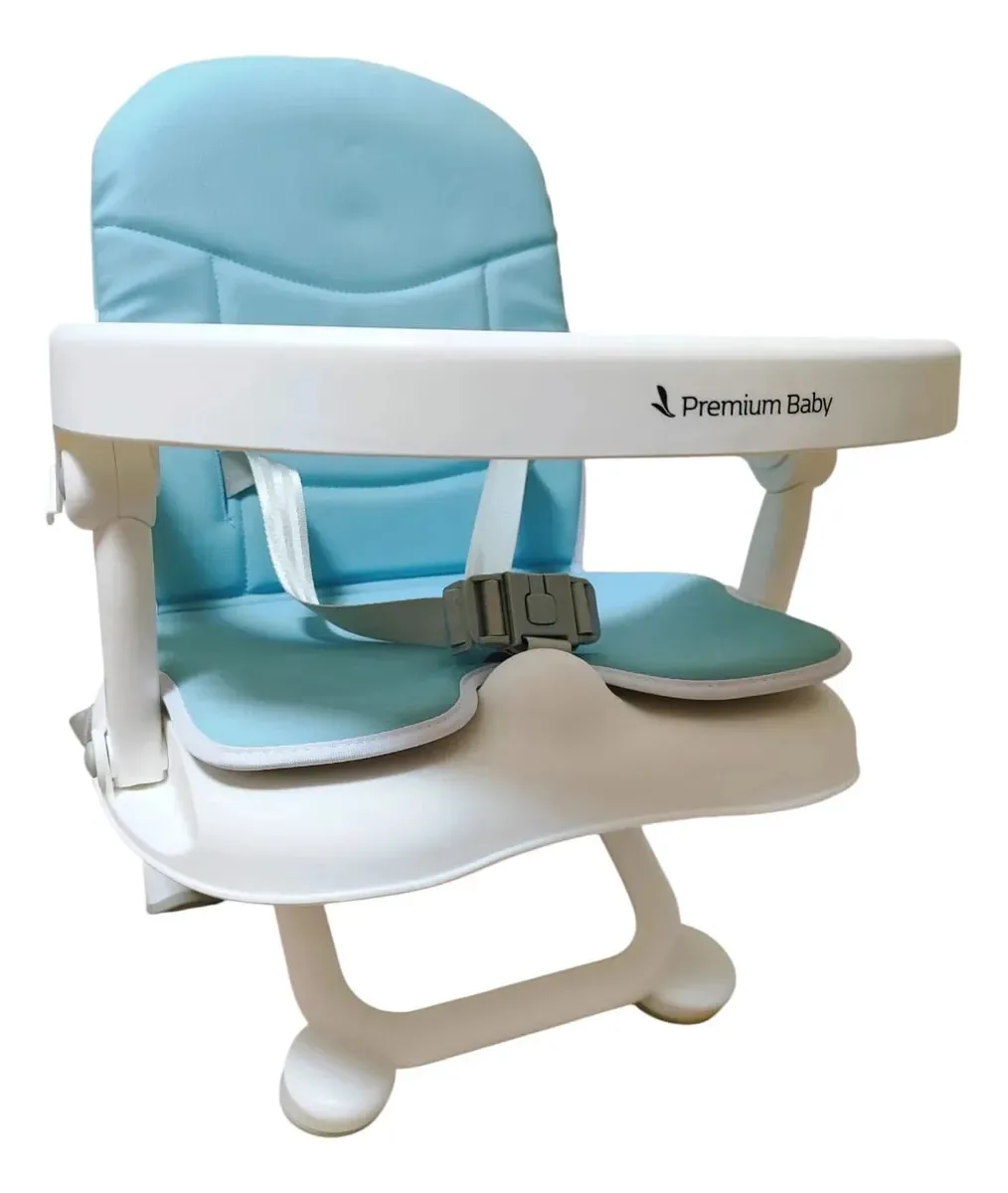 Cadeira De Alimentação Portátil Cloud Bege Fox Premium Baby Cloud Azul