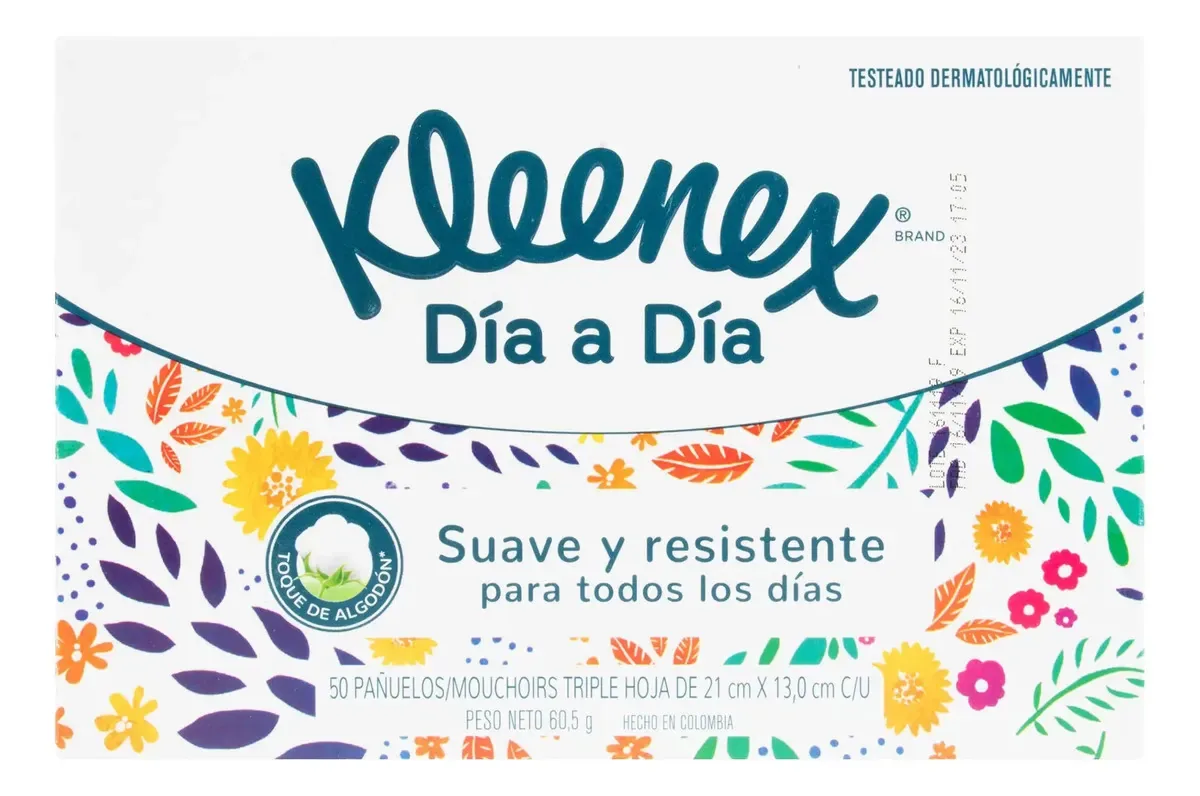 Lenços Kleenex Tripla Camada 50 Unidades